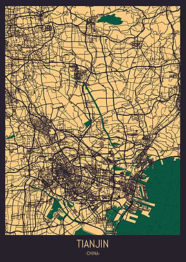 Tianjin China Street Map