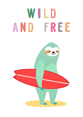 Wild and Free Sloth Surf