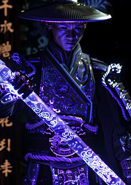 Futuristic Asian Warrior