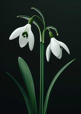 Snowdrop Elegant Flower