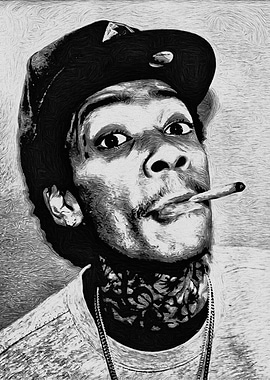 American rapper drawing