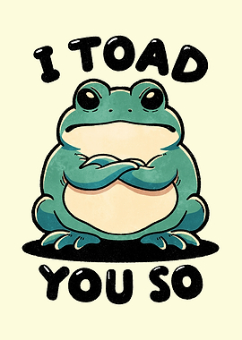 I toad you so