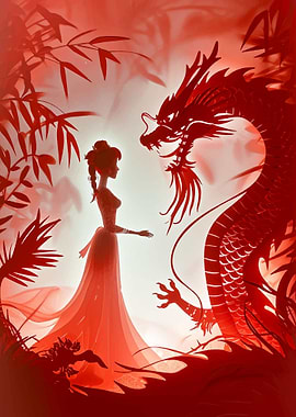 Dragon and Woman