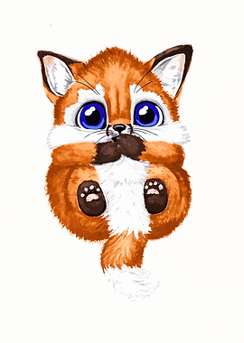 Cute Baby Fox