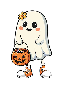 Cute Ghost Pumpkin Candy