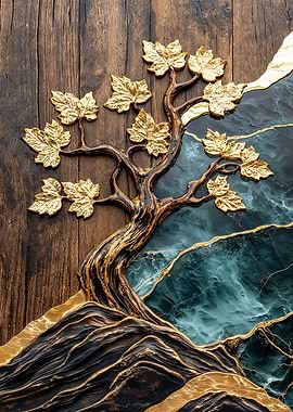 Elegant Tree Wood Art