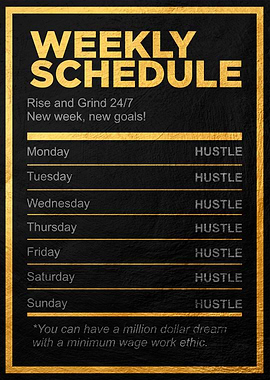 weekly success schedule