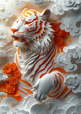 Tiger in Flourishing Cloud