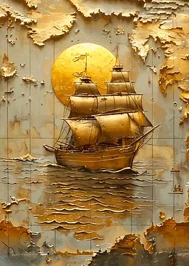 Pirate Ship gold