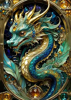 dragons kintsugi art