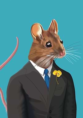 Mouse in a suit