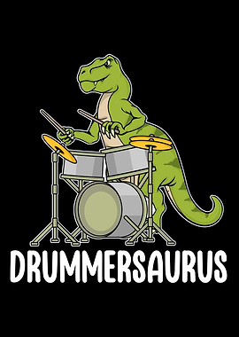Drummer Dinosaur Gift