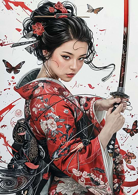 Geisha Samurai Japan