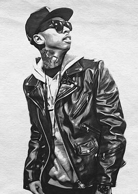 Tyga pencil drawing