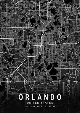 Orlando Dark Map