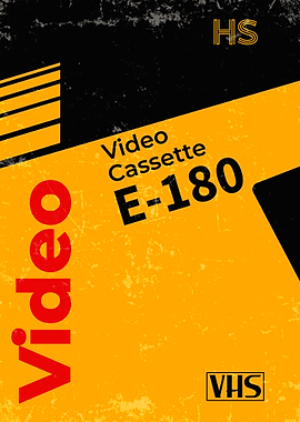 VHS retrowave cassette