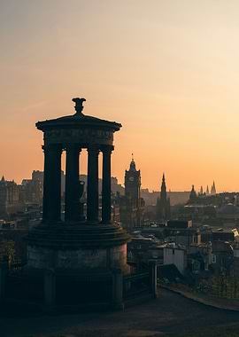 Sunset Edinburgh calton