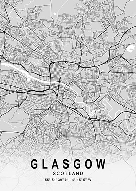 Glasgow Light Map