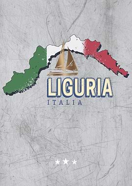 Liguria Italy Region Map