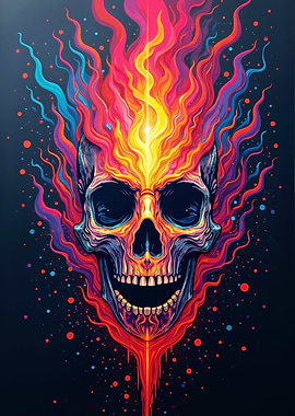 Mysterious Glowing Skull