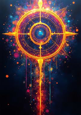 Mysterious glowing symbol