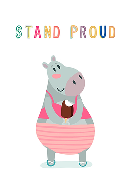 Stand Proud Hippo IceCream