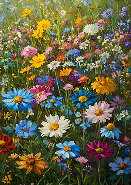 floral wildflower field