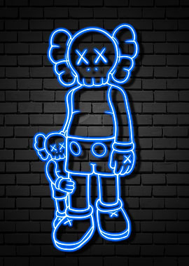 Blue Neon kaws