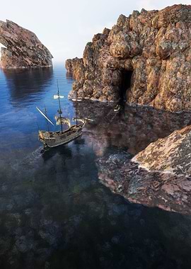 Sailing Into The Cave