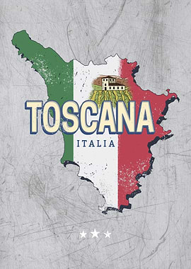 Tuscany Italy Region Map