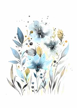 Delicate turqouise Flowers