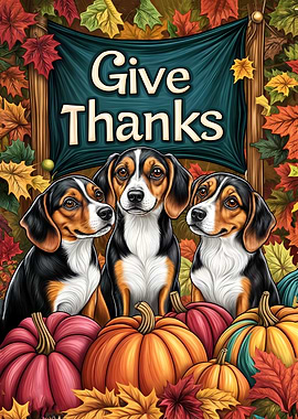 Thanksgiving Dogs Beagle