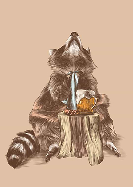 Raccoon Beer Barbecue