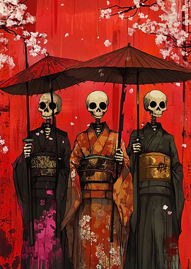 Skeletal Geishas