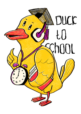 duck to work art