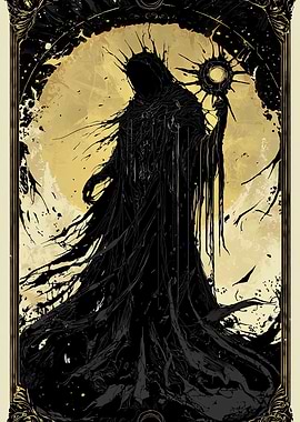 Dark Figure with Orb