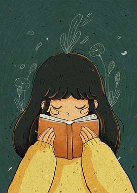 Girl Reading Book