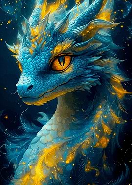 dragon blue aimal