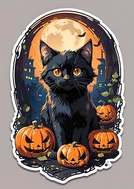 Cute Halloween Cat
