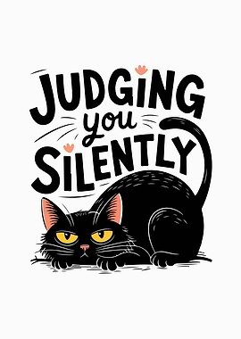 Cat Judging Silently