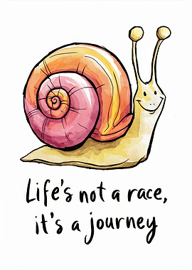 Snail Journey Watercolor
