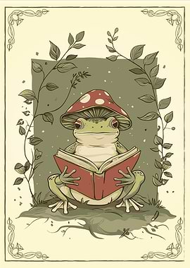 Frog Reading Book
