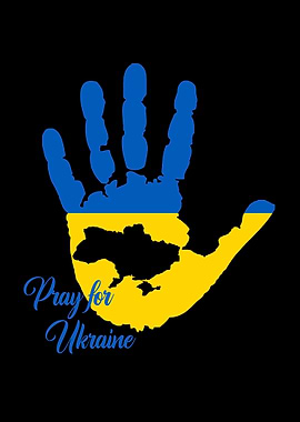 Pray for Ukraine Handprint