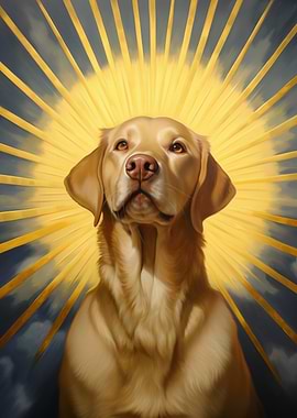 Labrador Retriever in Halo
