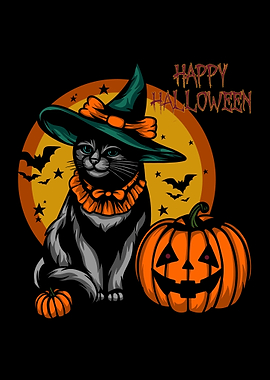Cat Halloween Night