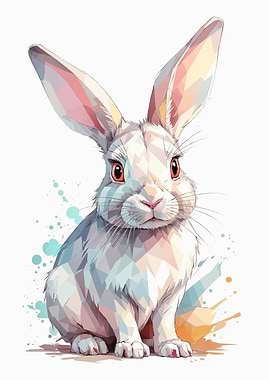 White Rabbit Illustration
