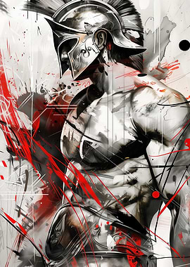 Spartan Warrior Art