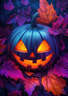 Glowing Jack-o'-Lantern