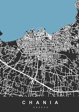 MAP CHANIA GREECE