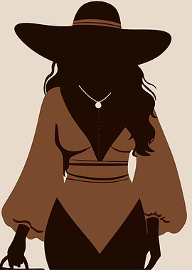 Affirmation Silhouette of a Woman